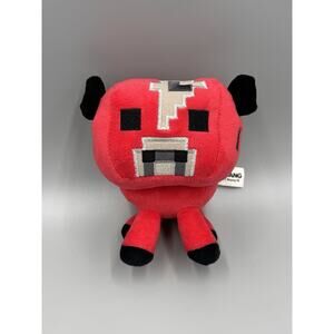 Minecraft Mojang Mooshroom Plush Red Cow 5” Stuffed Animal